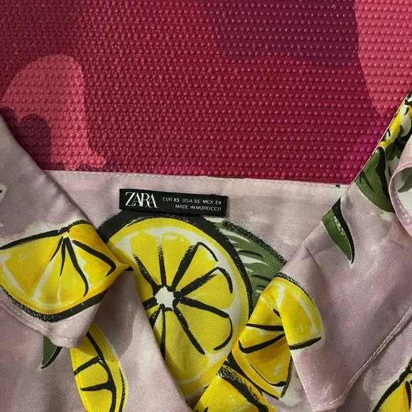 Zara lemon top and skirt set, 2-piece. Sold as a set - Picture 3 of 6